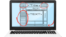 Website Navigation - On Screen Mock up