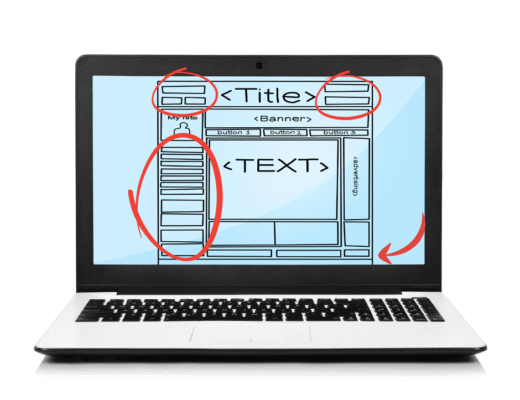 Website Navigation - On Screen Mock up