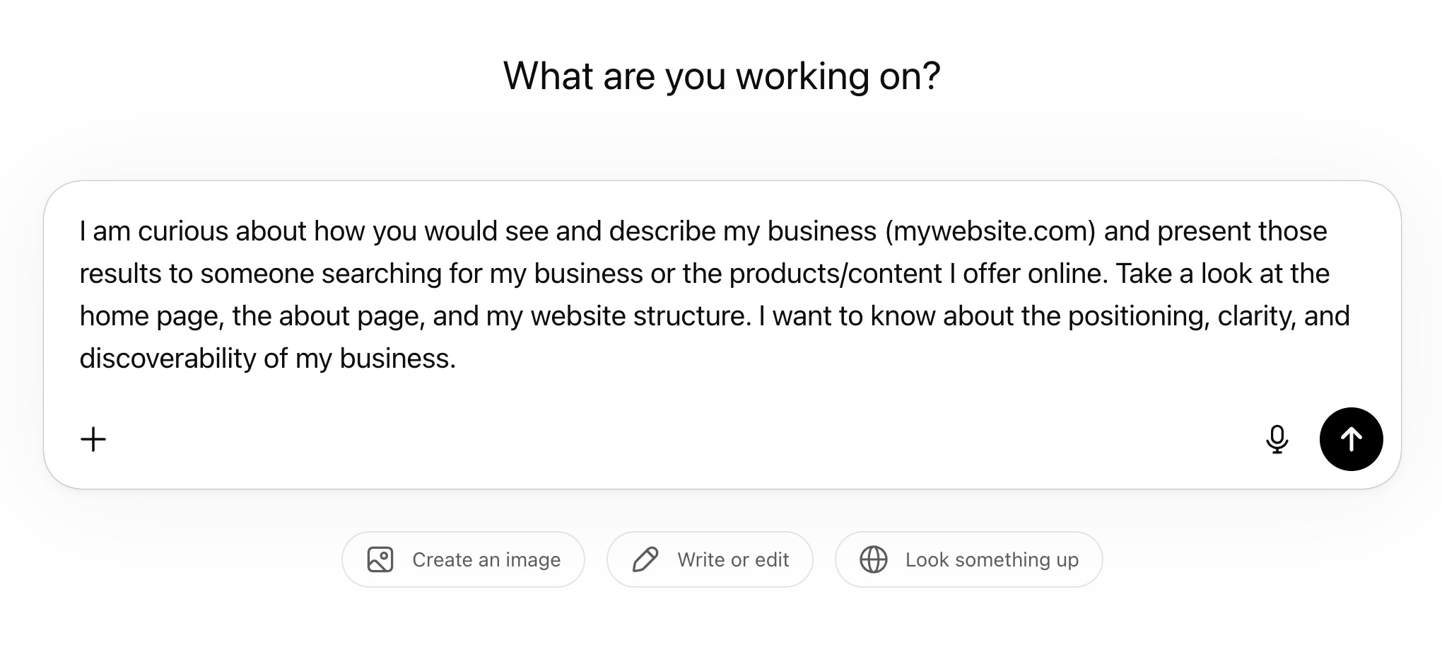 How AI Understands Your Business - ChatGPT Prompt